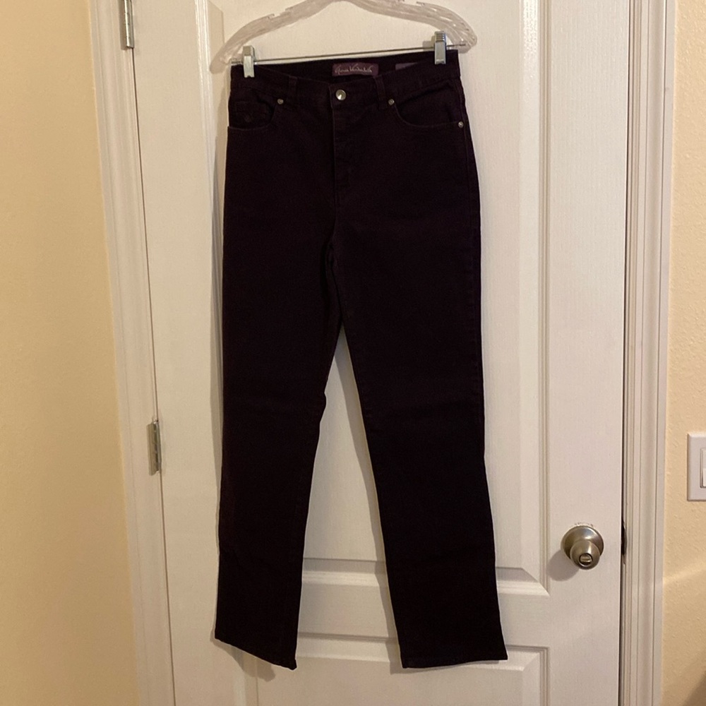 Gloria Vanderbilt Amanda deep purple jeans 6